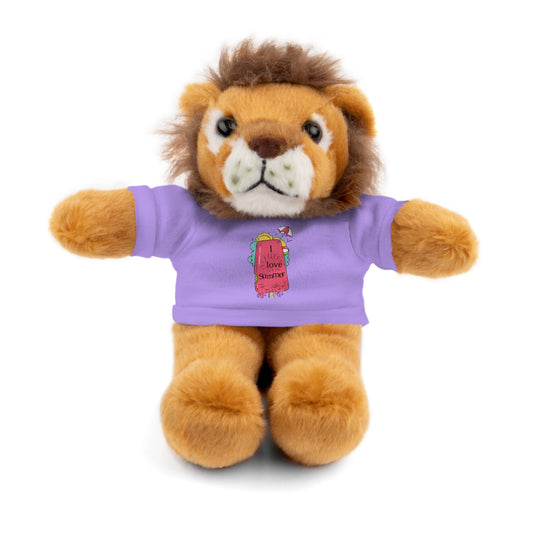 I Love Summer Lion . Stuffed Animals with Tee