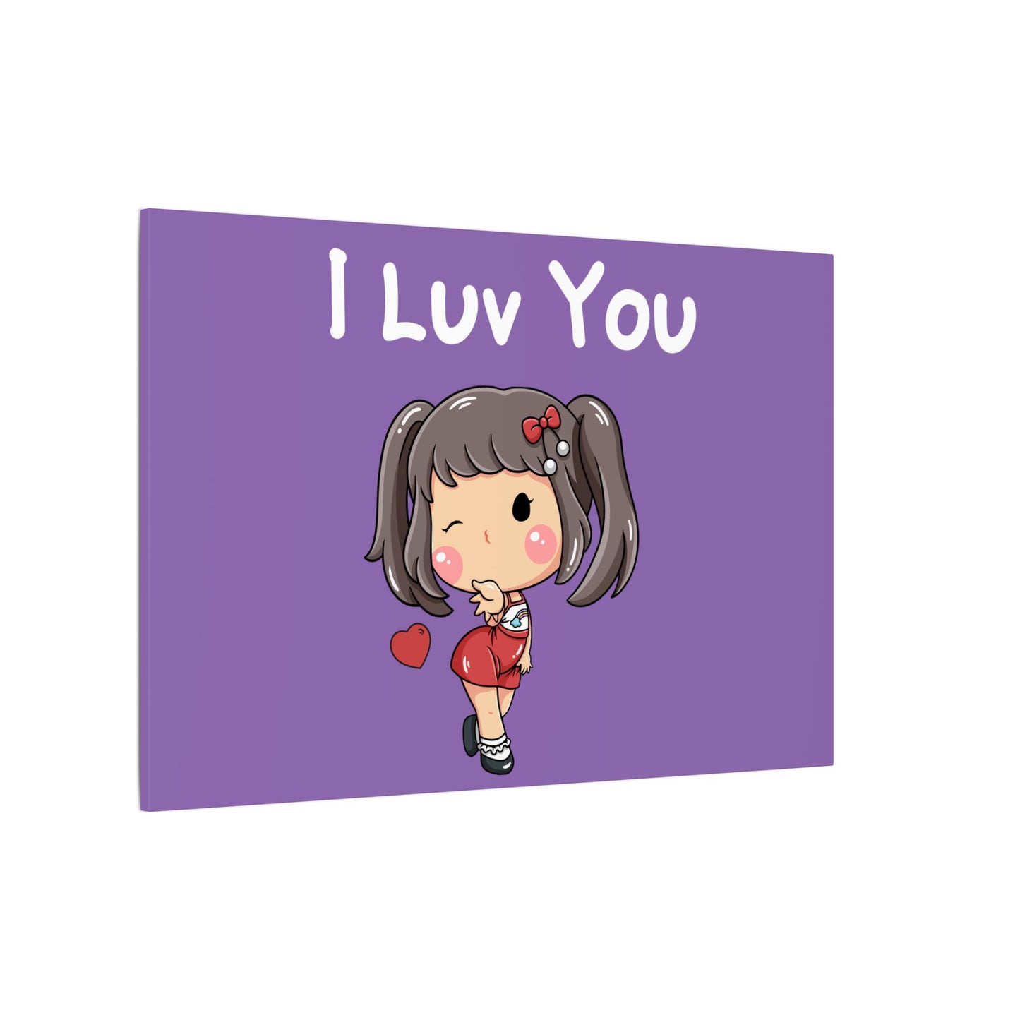 I Luv You. Canvas Gallery Wraps