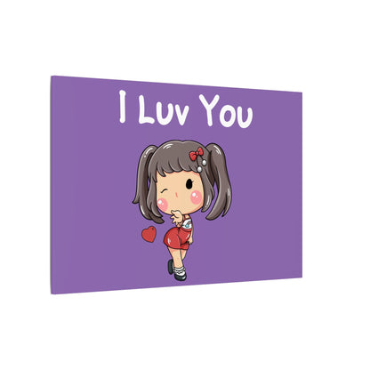 I Luv You. Canvas Gallery Wraps