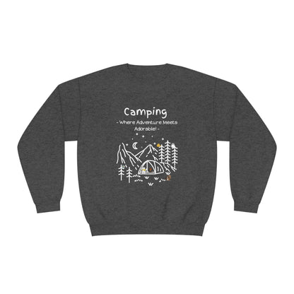 Camping. Where Adventure Meets Adorable. Unisex NuBlend® Crewneck Sweatshirt