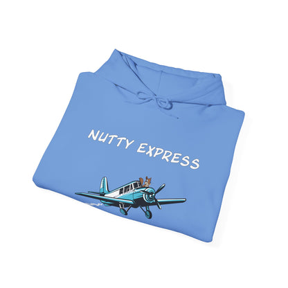 Nutty's Express Delivery. Always On-Time. Unisex Hooded Sweatshirt.