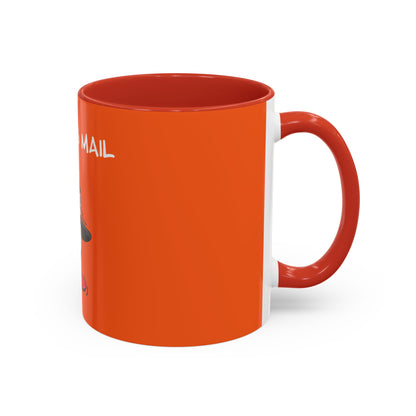 Express Mail. Accent Coffee Mug, 11oz
