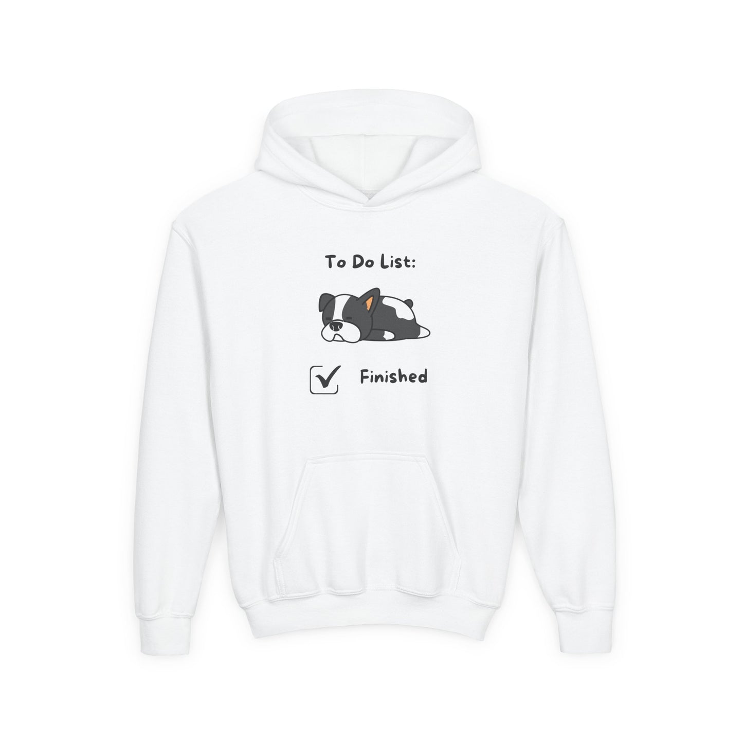 To Do List Finished- Funny Kids Animal Graphic Hoodie