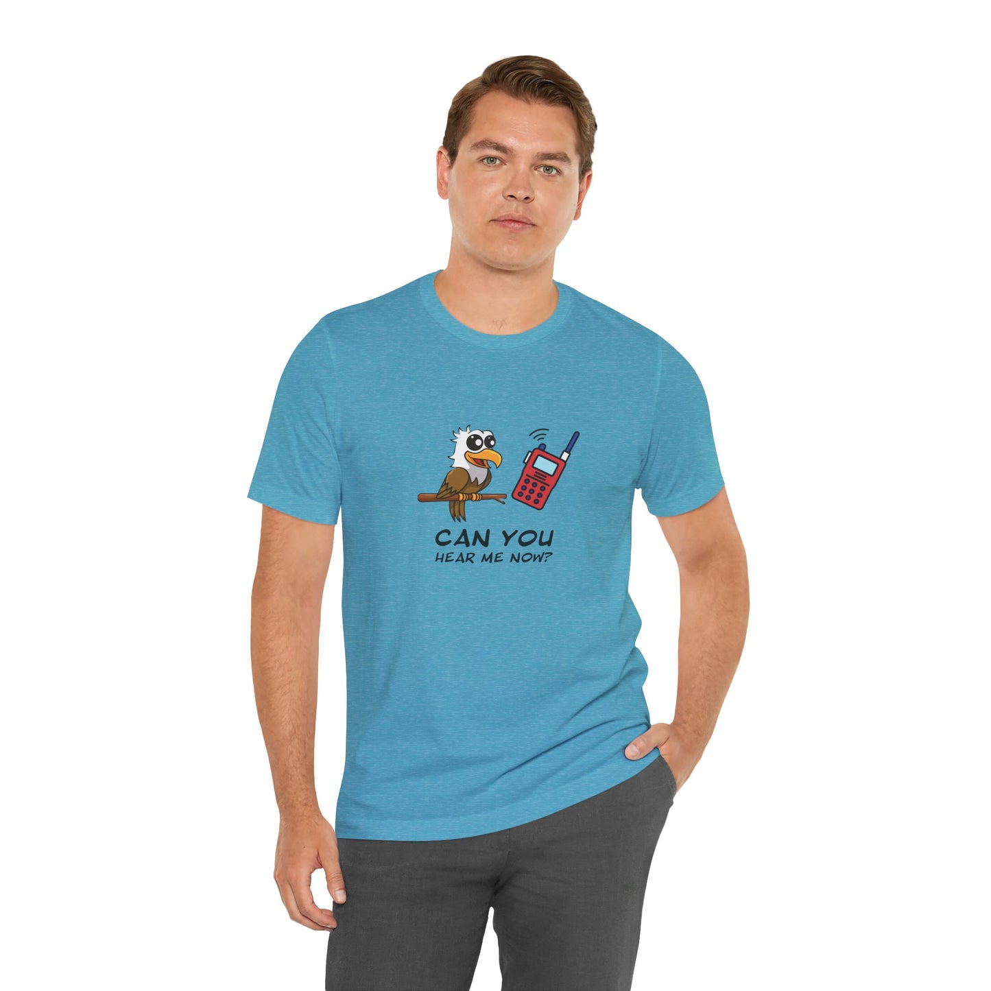 Burrowing Owl. Can You Hear Me Now? Unisex Jersey Short Sleeve Tee