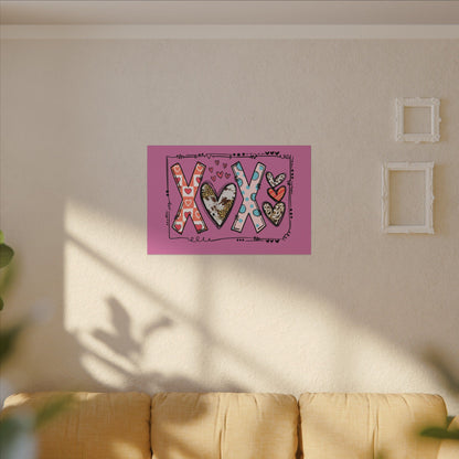 Sign of Love. XOXO. Canvas Gallery Wraps