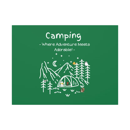Camping. Where Adventure Meets Cuteness. Canvas Gallery Wraps