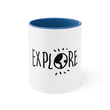 Explore. Accent Coffee Mug, 11oz