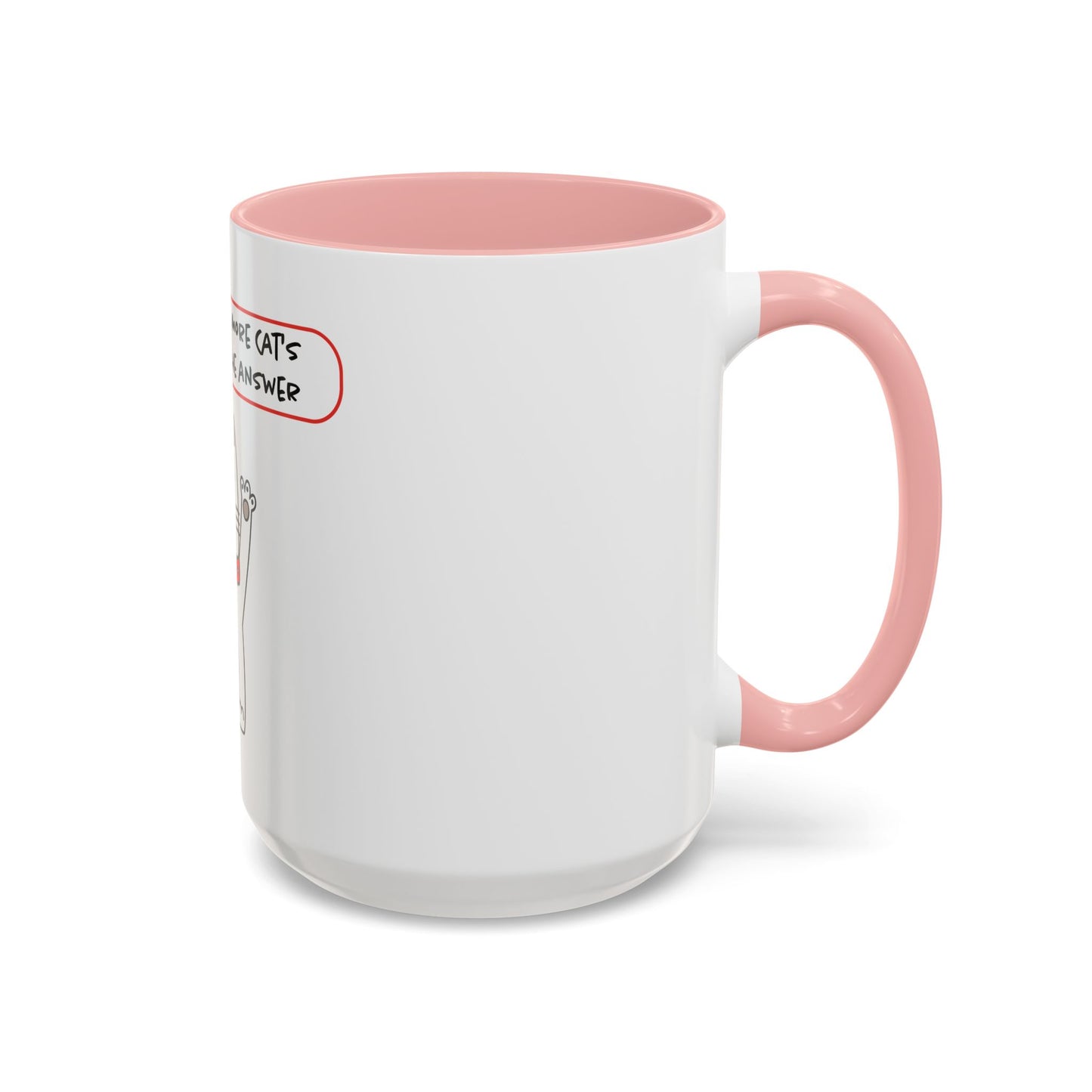 Oliver Says More Cats Is The Answer. Accent Coffee Mug, 11oz
