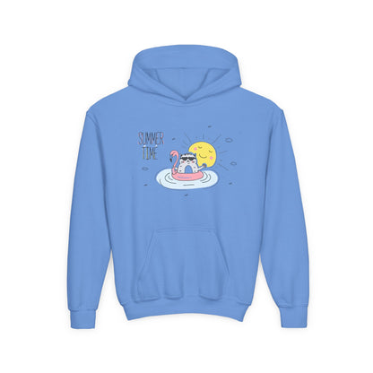 Jingles The Summertime Cat. Kids Hoodie
