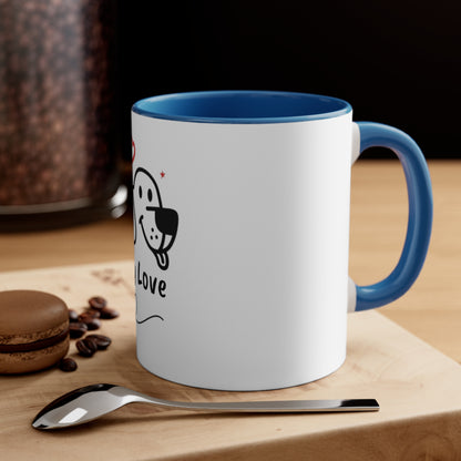 Puppy Love. Accent Coffee Mug, 11oz