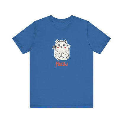 Loki The Cat. Meow. Unisex Jersey Short Sleeve Tee