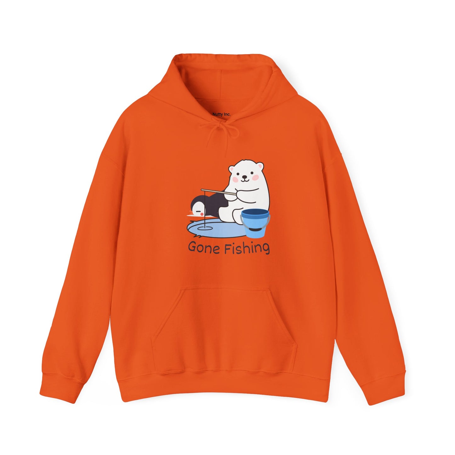 Gone Fishing. Unisex Hooded Sweatshirt.