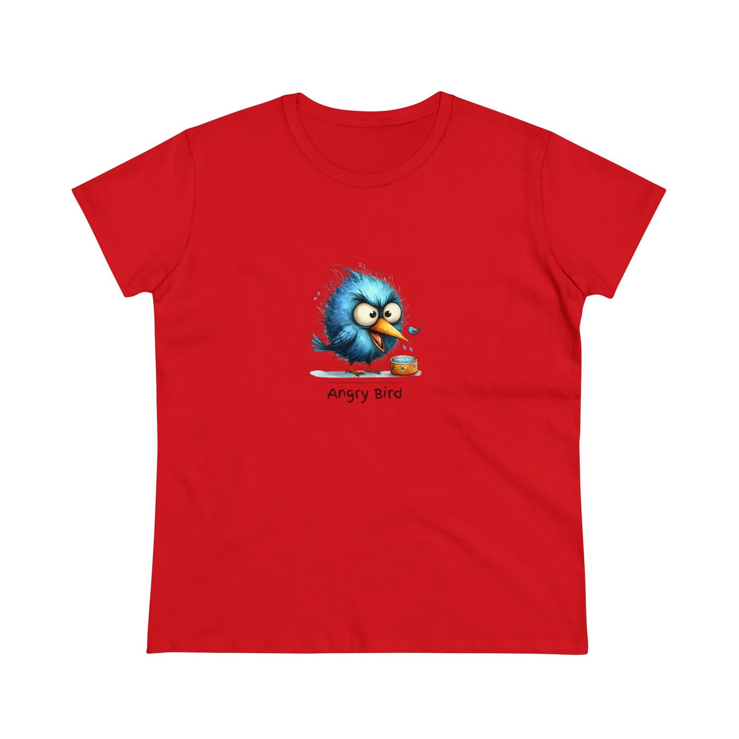 Angry bird. Women's Midweight Cotton Tee