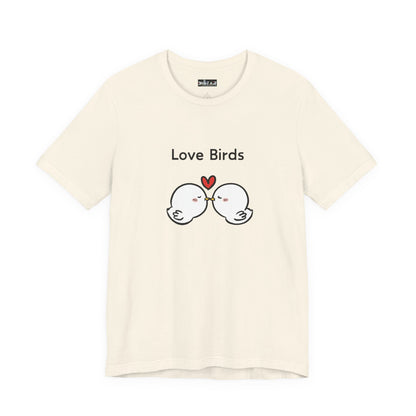 Love Birds Boyfriend T Graphic. Unisex Jersey Short Sleeve Tee