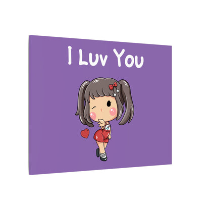 I Luv You. Canvas Gallery Wraps