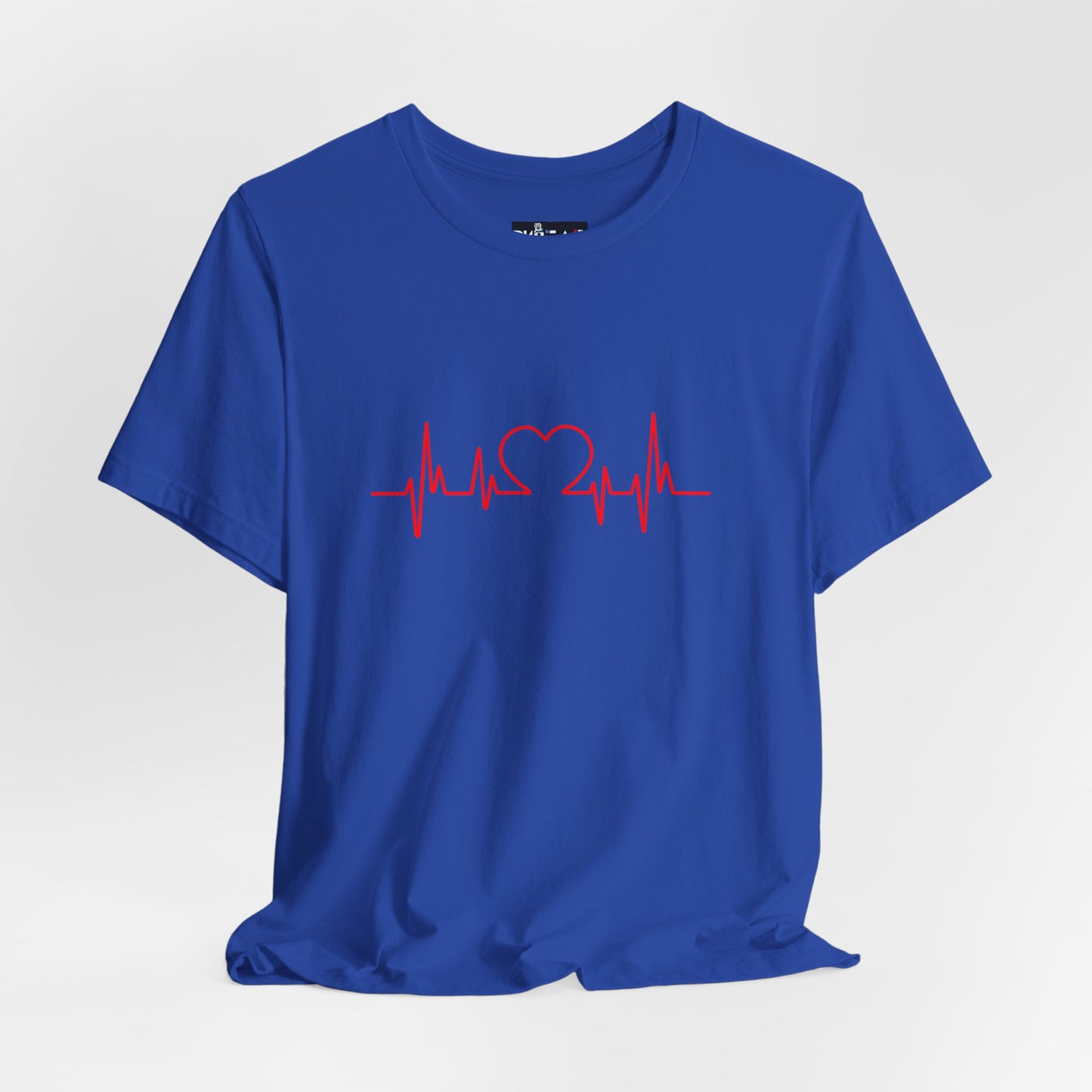 I Love You Heart Beat. Unisex Jersey Short Sleeve Tee