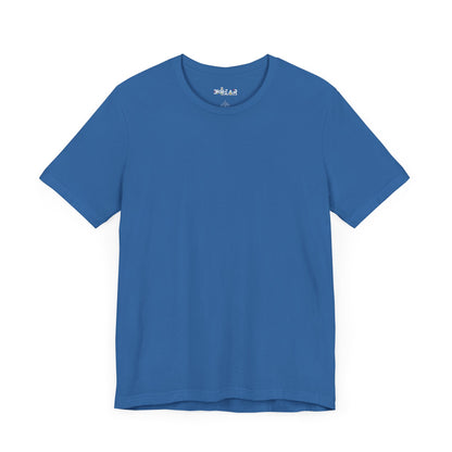 Solid Navy. Unisex Jersey Short Sleeve Tee