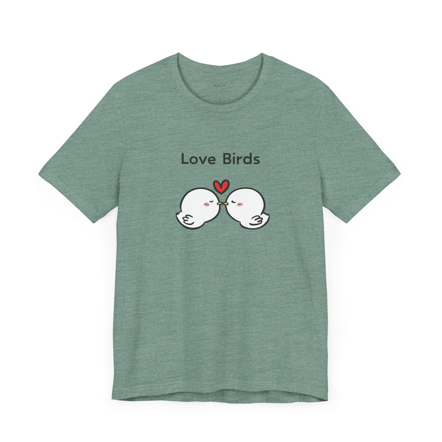 White Canary Love Birds. Unisex Jersey Short Sleeve Tee