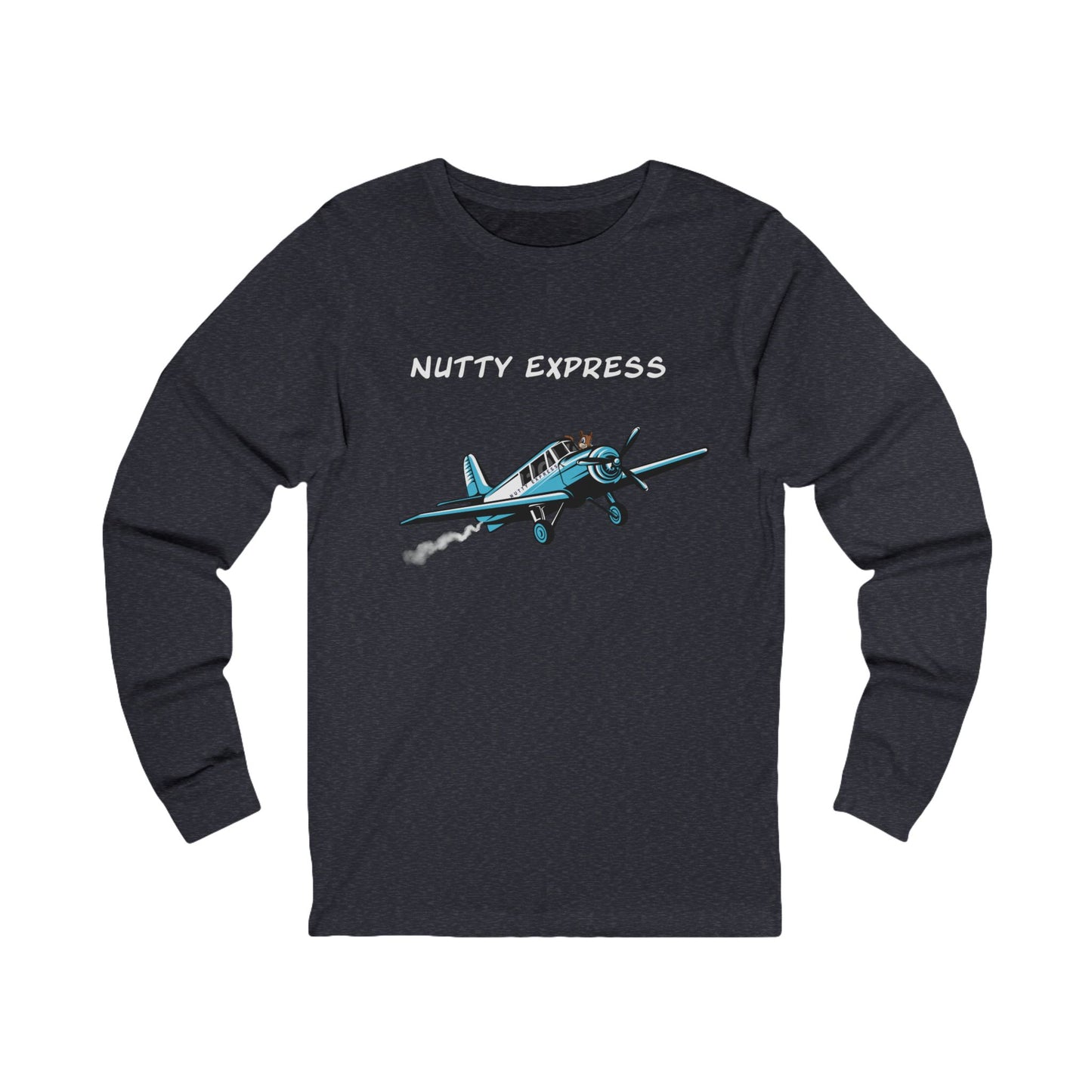 Nutty's Express Delivery. Always On-Time.  Unisex Jersey Long Sleeve Tee.