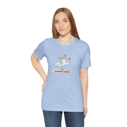 Regal Seagull Summer Vibes. Unisex Jersey Short Sleeve Tee