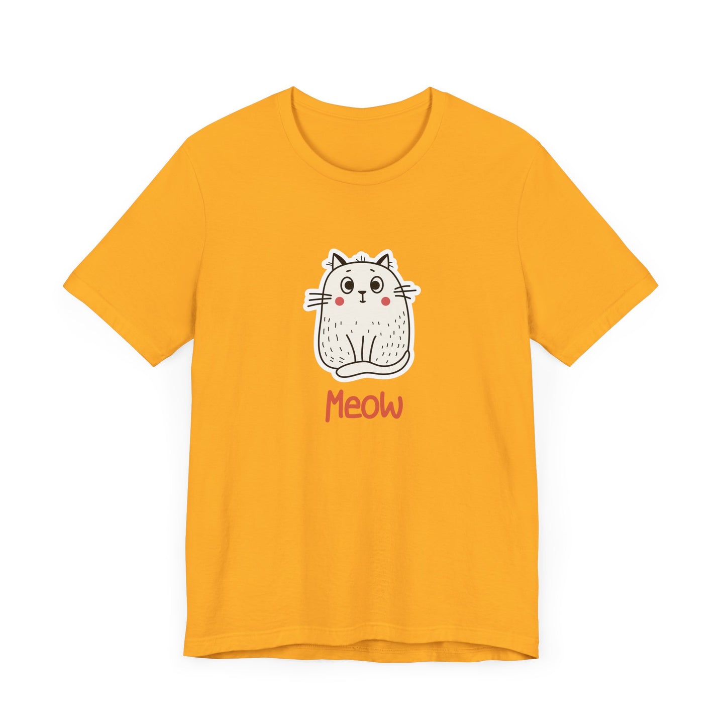 Loki The Cat. Meow. Unisex Jersey Short Sleeve Tee