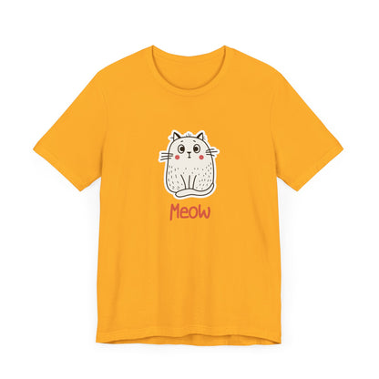 Loki The Cat. Meow. Unisex Jersey Short Sleeve Tee