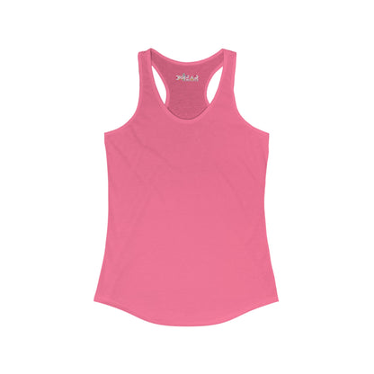 Solid Hot Pink. Women's Ideal Racerback Tank