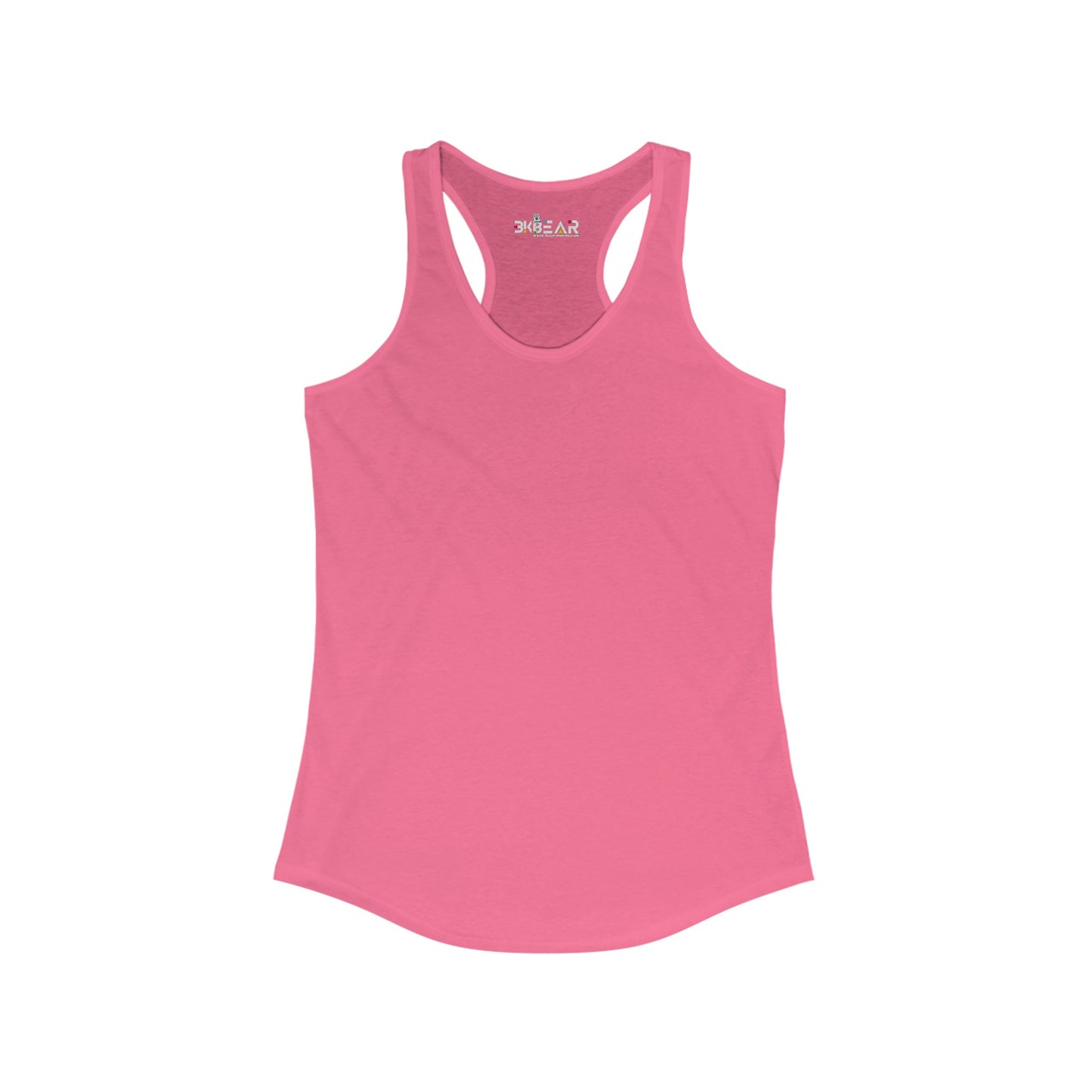 Solid Tahiti Blue. Women's Ideal Racerback Tank