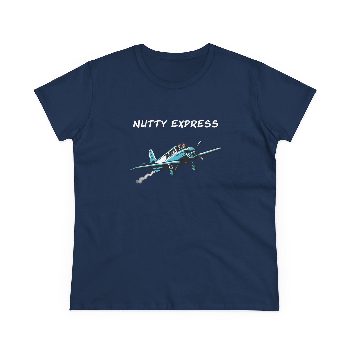 Nutty's Express Delivery. Always On-Time.. Women's Midweight Cotton Tee