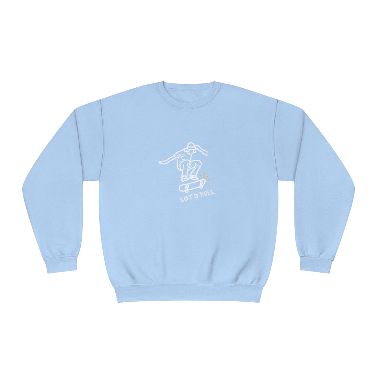 Let's Roll Skateboarder. Unisex NuBlend® Crewneck Sweatshirt