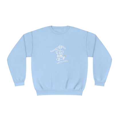 Let's Roll Skateboarder. Unisex NuBlend® Crewneck Sweatshirt