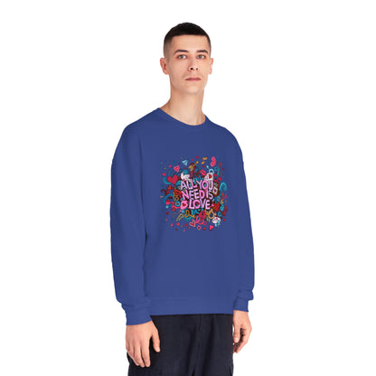 All You Need Is Love. Unisex NuBlend® Crewneck Sweatshirt