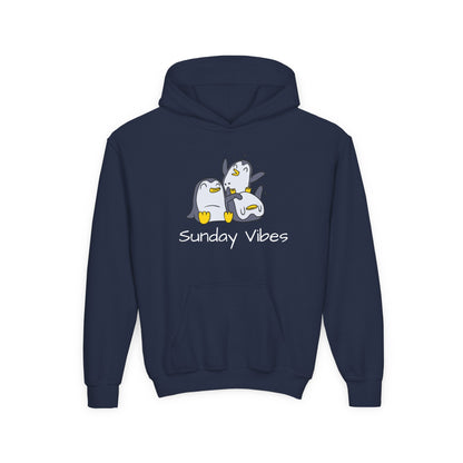 Sunday Vibes Penguin Kids Hoodie