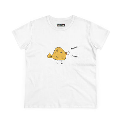 Tweet. Tweet. Women's Midweight Cotton Tee