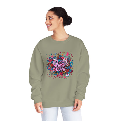 All You Need Is Love. Unisex NuBlend® Crewneck Sweatshirt