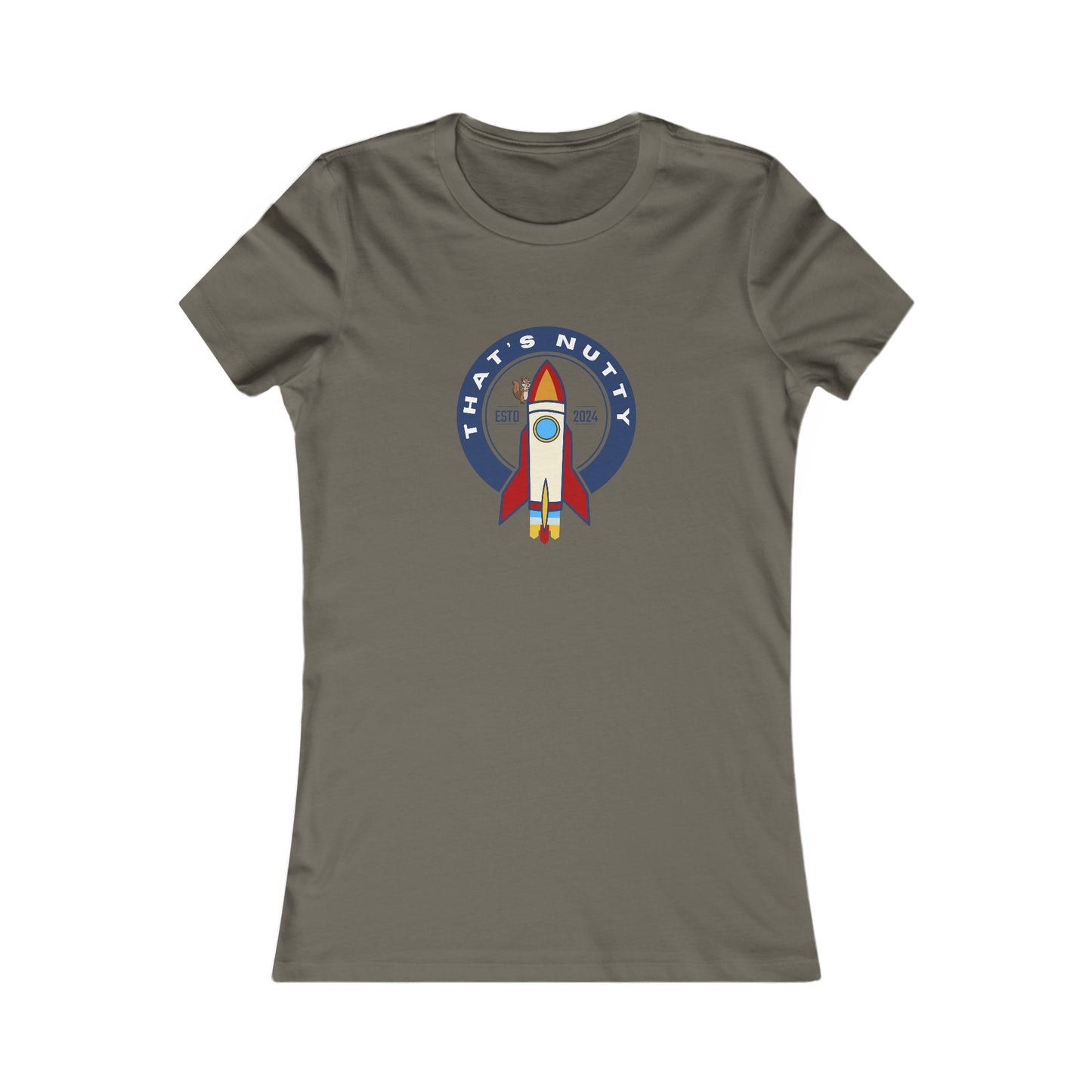 That's Nutty On A Rocket Ship. Women's Favorite Tee