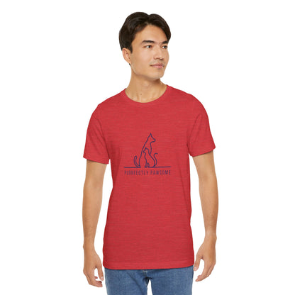 Purrfectly Pawsome. Unisex Jersey Short Sleeve Tee