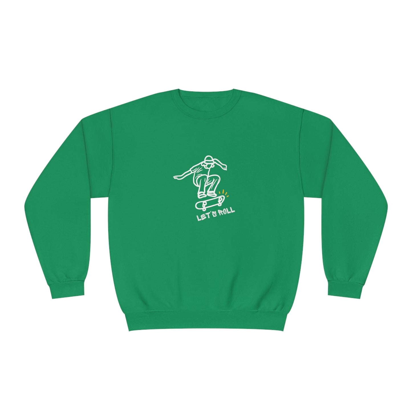 Let's Roll Skateboarder. Unisex NuBlend® Crewneck Sweatshirt