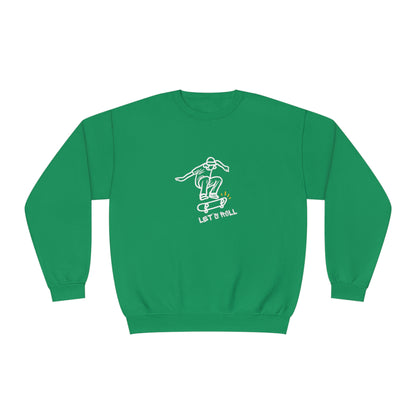 Let's Roll Skateboarder. Unisex NuBlend® Crewneck Sweatshirt