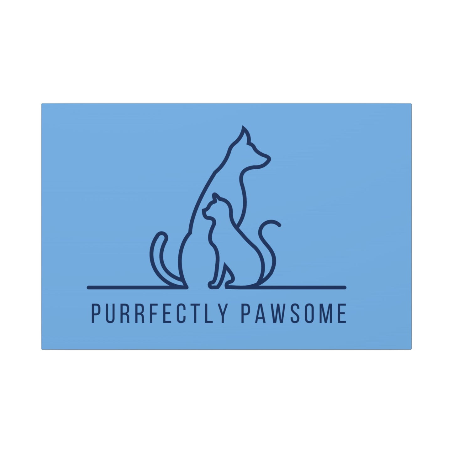 Purrfectly Pawsome. Canvas Gallery Wraps