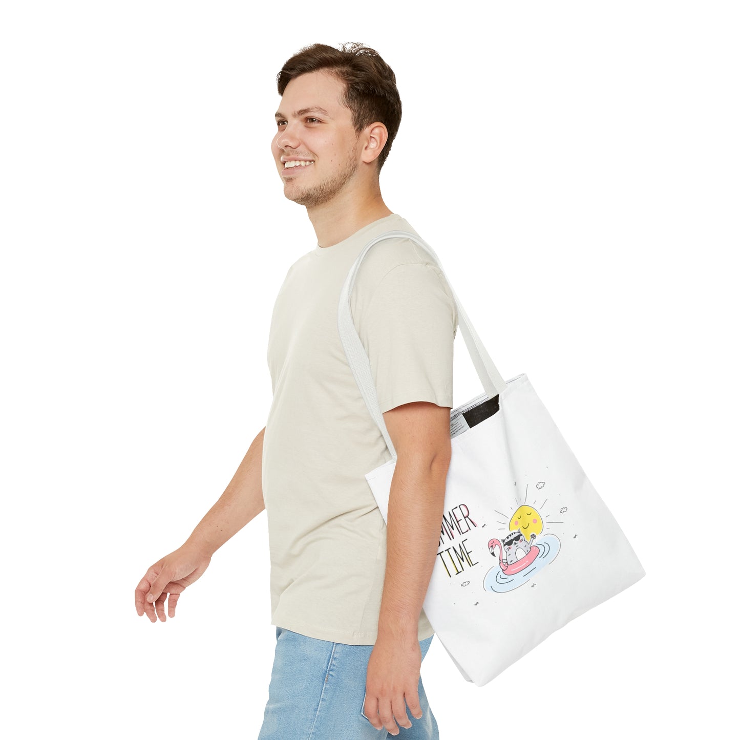 Summer Time Cat. Tote Bag (AOP)