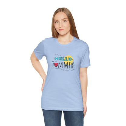 Hello Summer. Unisex Jersey Short Sleeve Tee