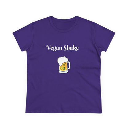 Vegan Shake.  Women's Midweight Cotton Tee
