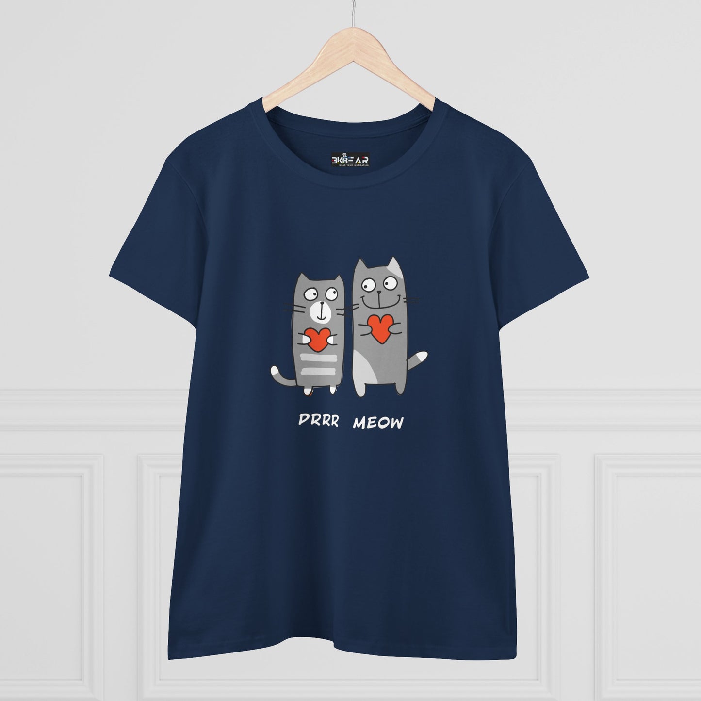 Happy Cat's. Prrr Meow. Women's Midweight Cotton Tee