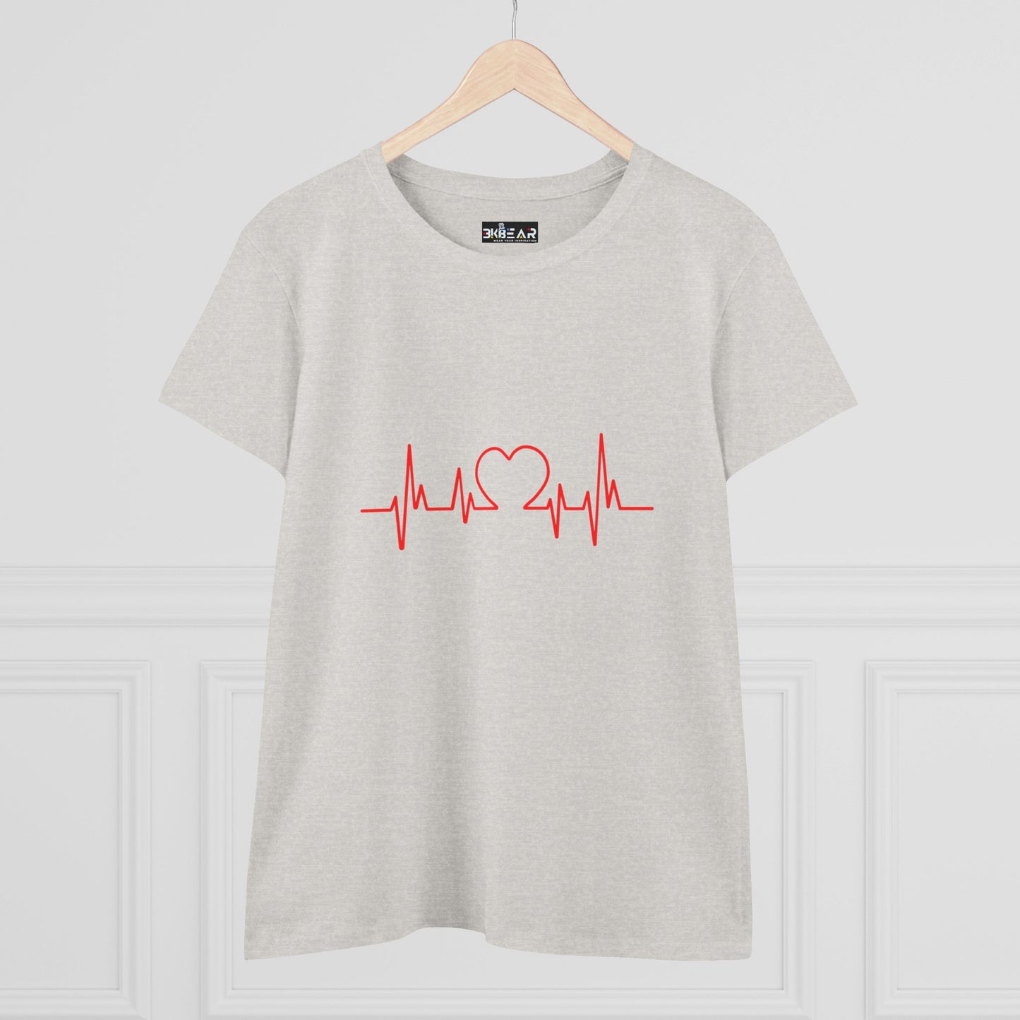I Love You Heartbeat – Heartbeat Graphic T-Shirt for Women