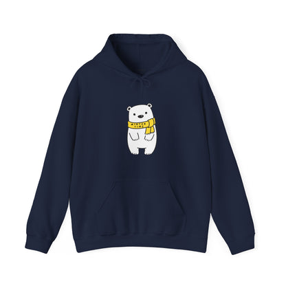 Winter Time BK Bear. Unisex Hooded Sweatshirt.