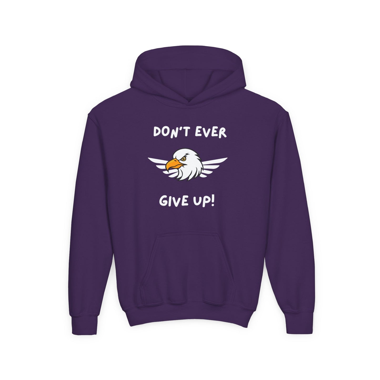 Don't Ever Give Up Eagle!  Kids Hoodie