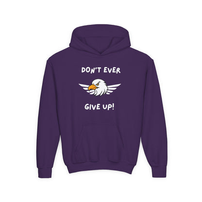 Don't Ever Give Up Eagle!  Kids Hoodie