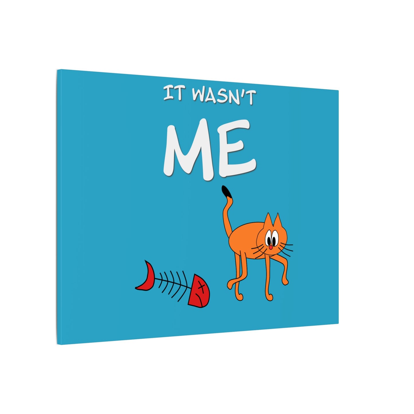 Leo The Cat Didn't Do It. Canvas Gallery Wraps