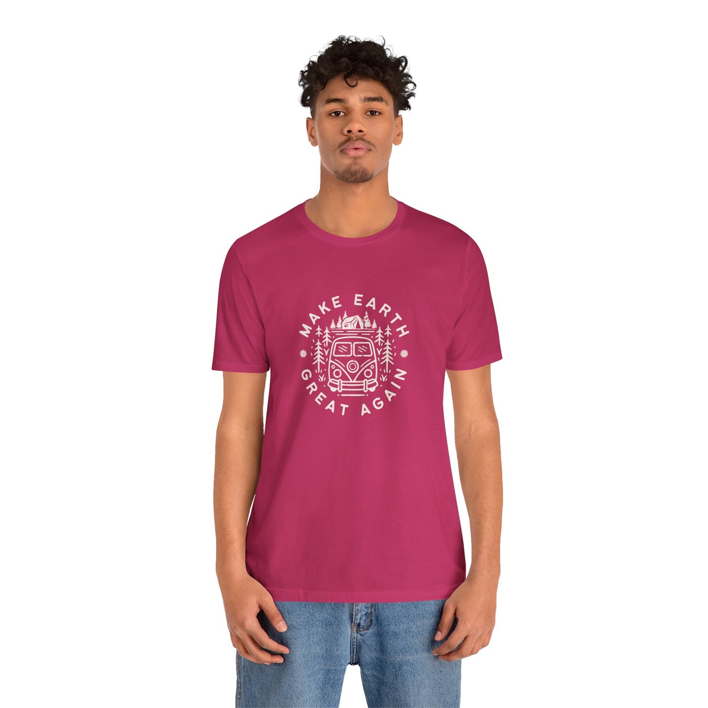 Make Earth Great Again. Relaxed mind. Unisex Jersey Short Sleeve Tee